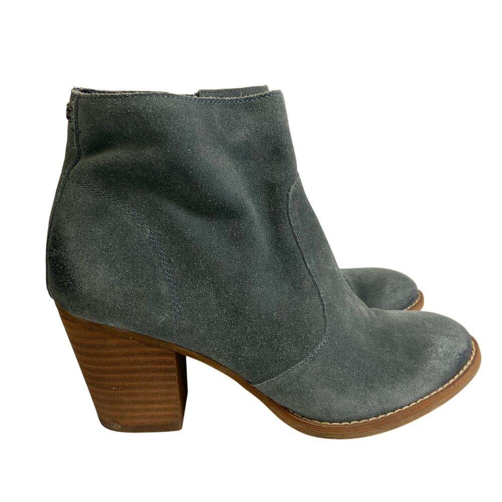 Sam Edelman Gray Suede Leather Mari Ankle Boot Women's Size 8.5